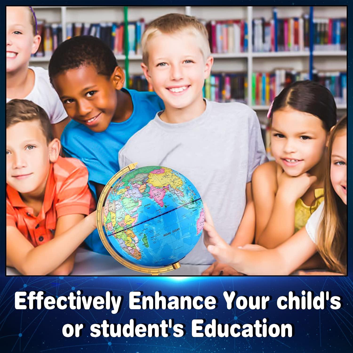 Globo Terráqueo Iluminado 20 cm TTKTK con Mapa de Estrellas