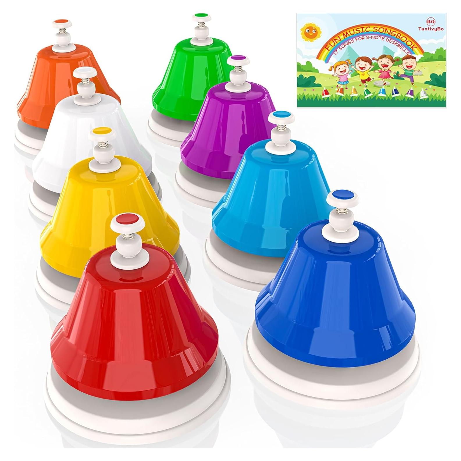 Campanas de Escritorio Arcoíris TantivyBo - 8 Notas Musicales