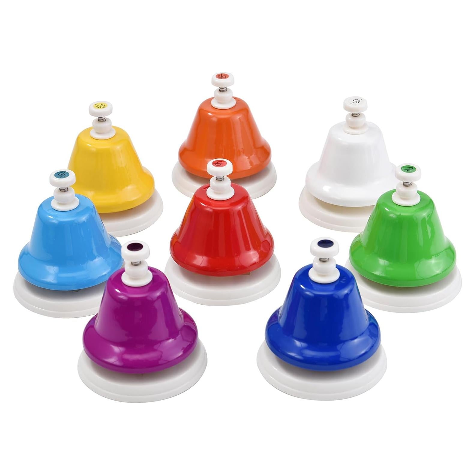 Campanas de Escritorio HILAZA 8 Notas Musicales para Niños