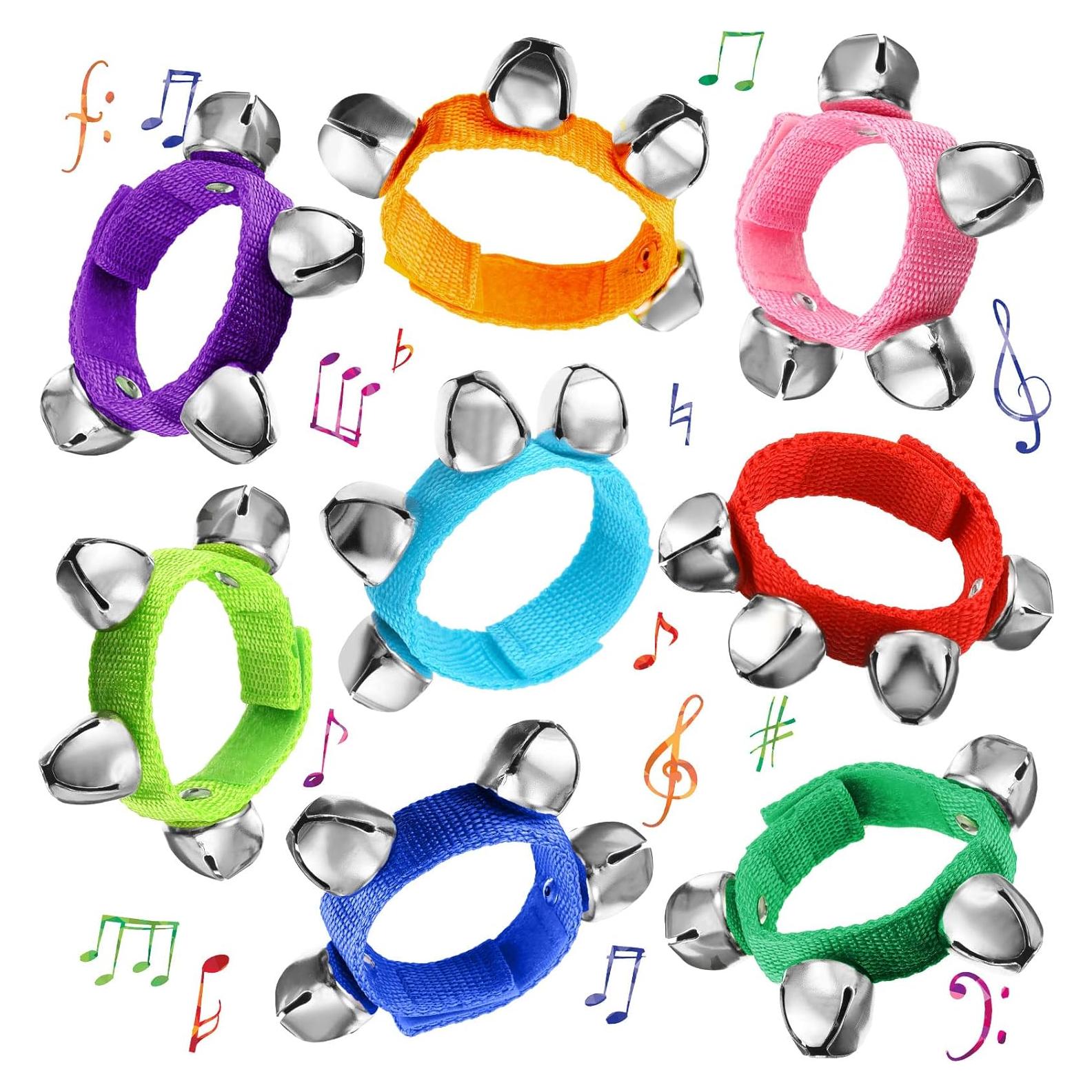 Cascabeles de Muñeca Yeshone 64 Pcs para Niños - 8 Colores