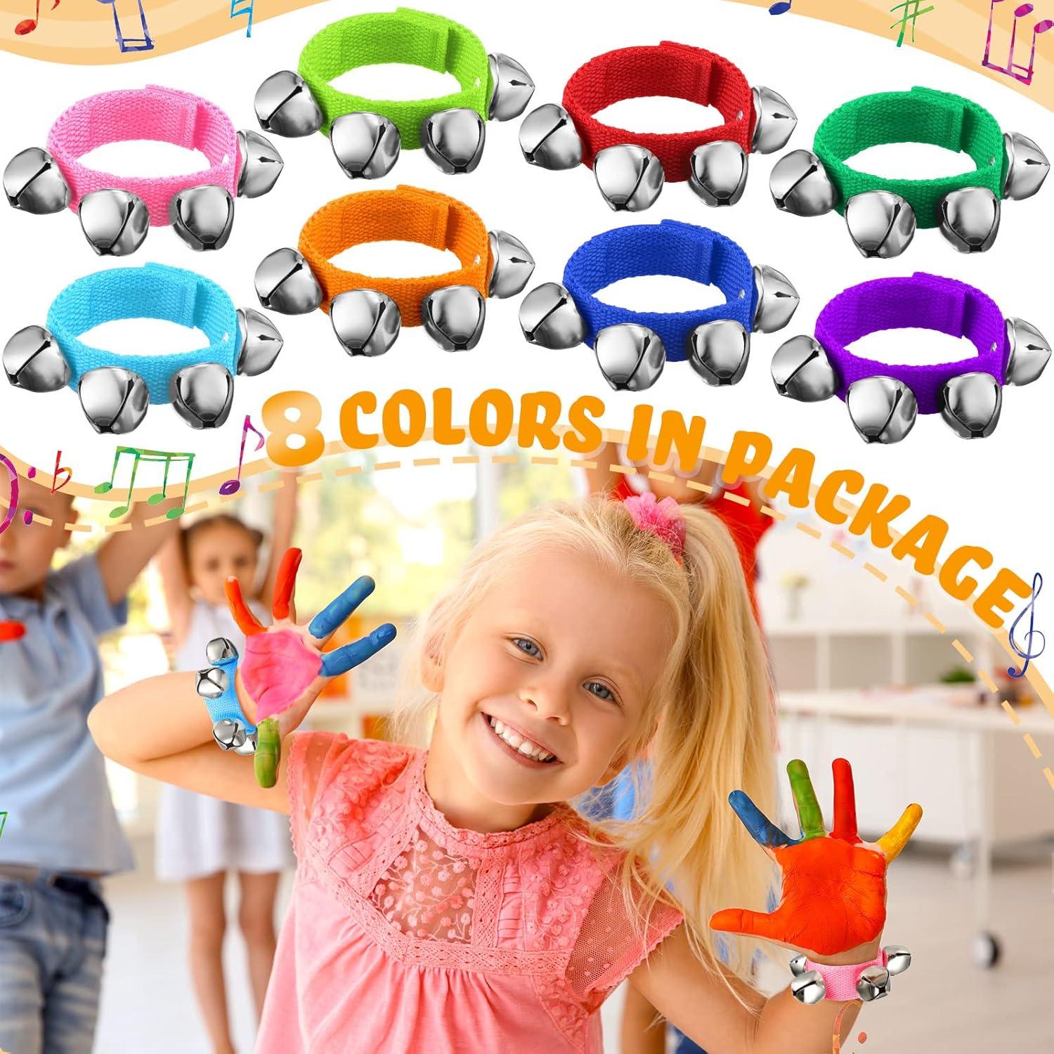 Cascabeles de Muñeca Yeshone 64 Pcs para Niños - 8 Colores