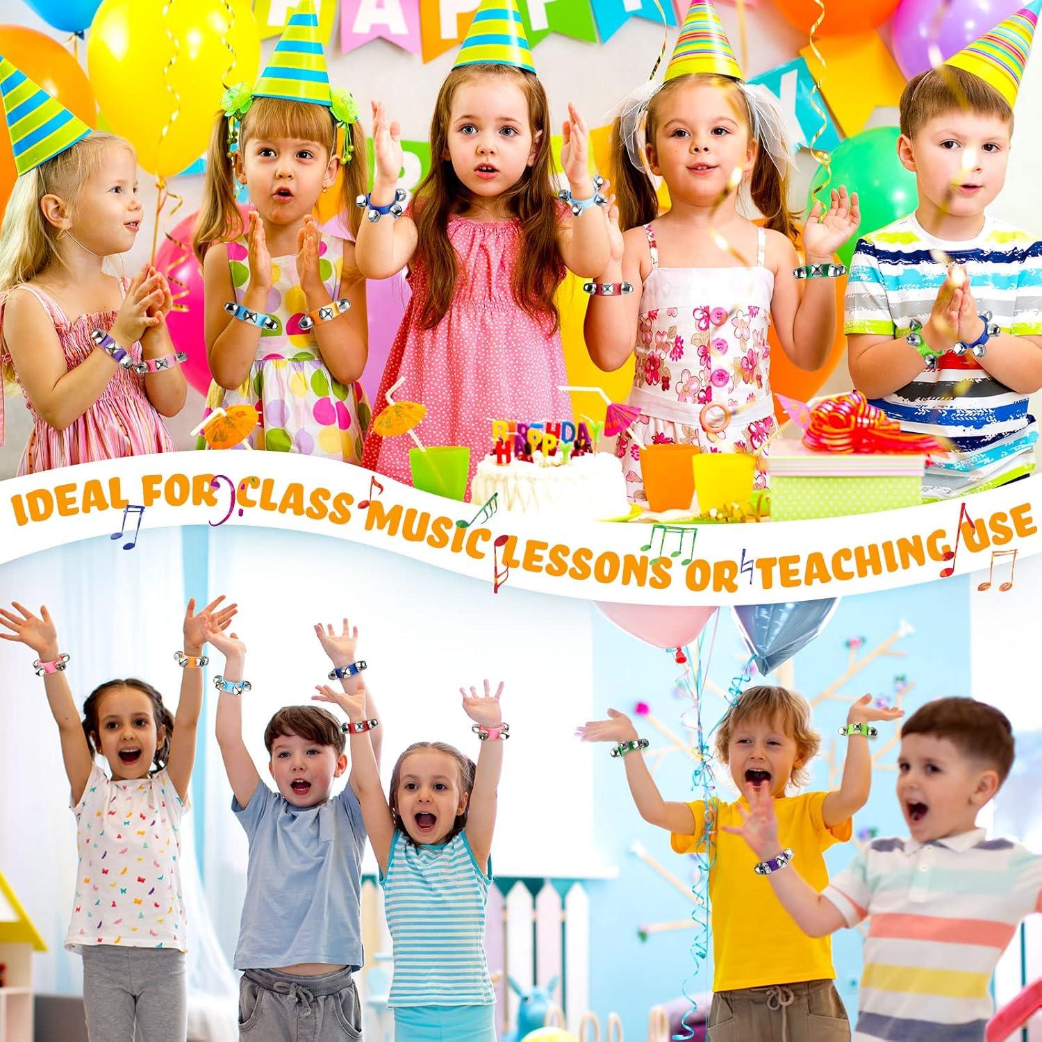 Cascabeles de Muñeca Yeshone 64 Pcs para Niños - 8 Colores