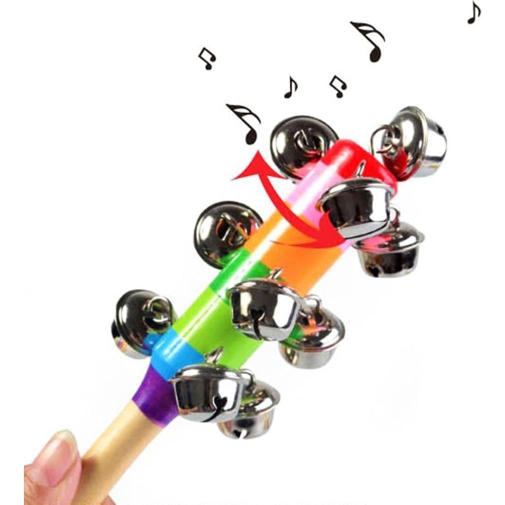 6 Piezas Campanas de Madera ZEAVOLA con Sonido para Niños