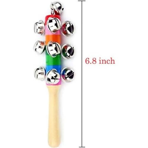 6 Piezas Campanas de Madera ZEAVOLA con Sonido para Niños