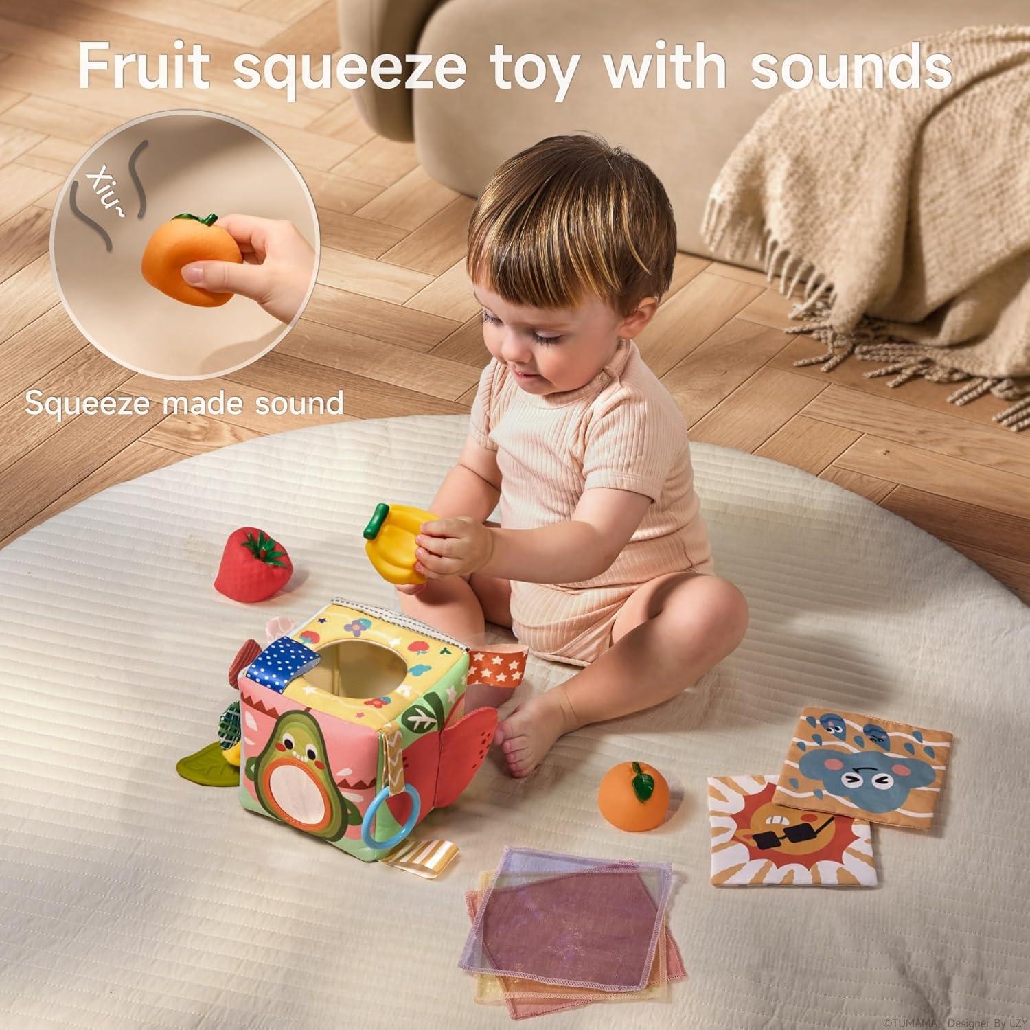 Juguete de Caja de Pañuelos Tumama para Bebés 0-3 Años