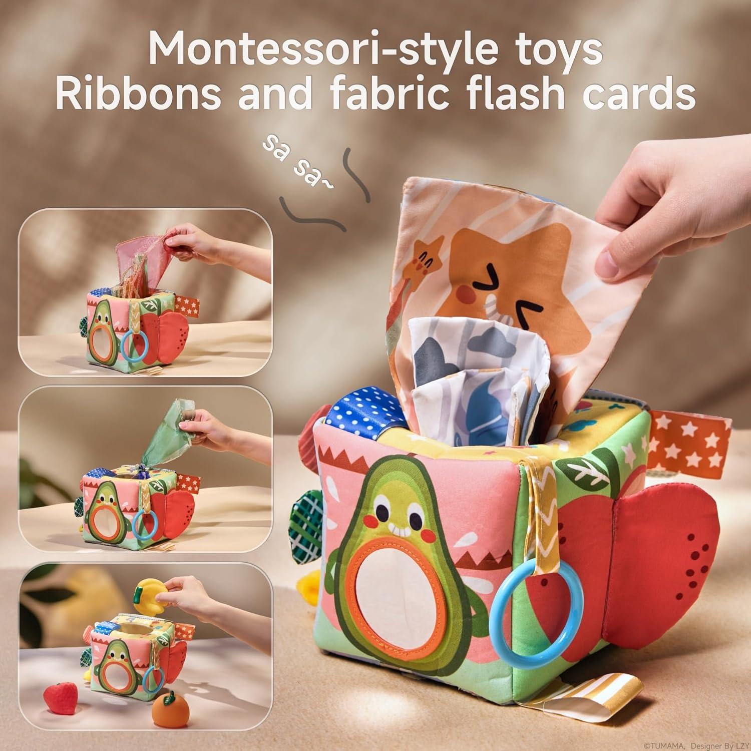 Juguete de Caja de Pañuelos Tumama para Bebés 0-3 Años