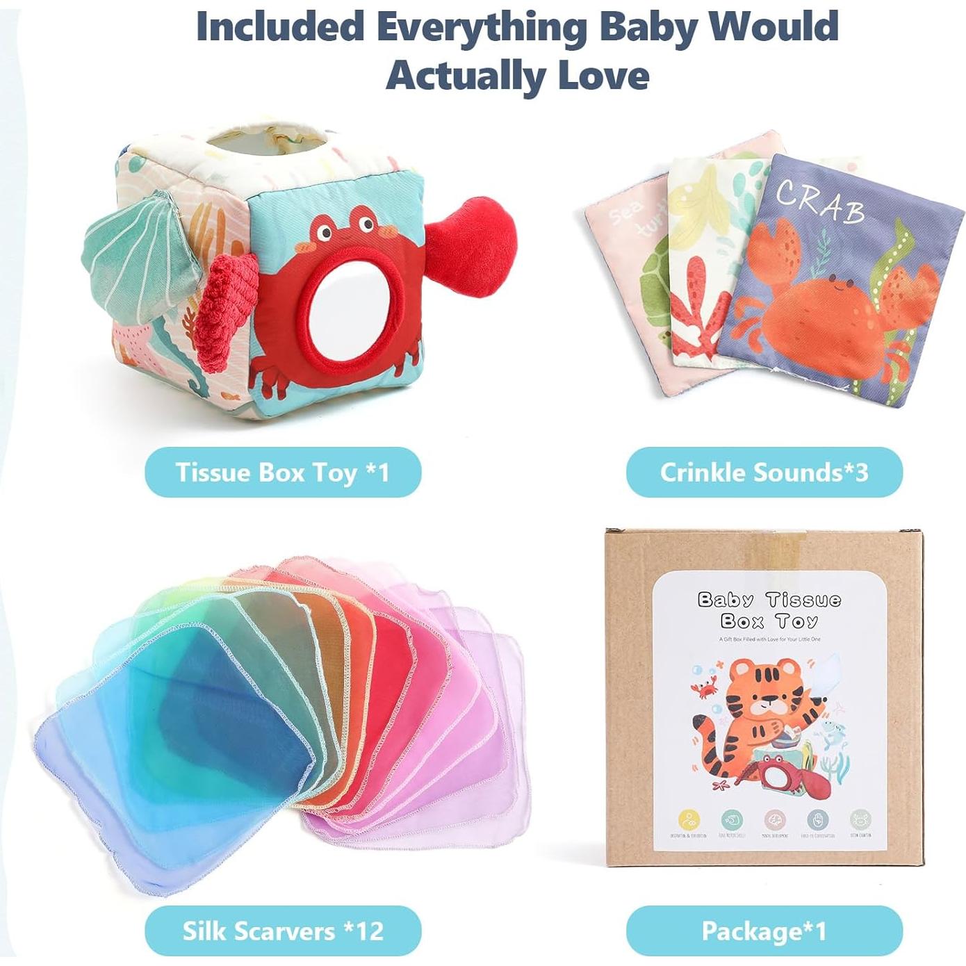 Juguete Sensorial Montessori Macabaka para Bebés 6-12 Meses