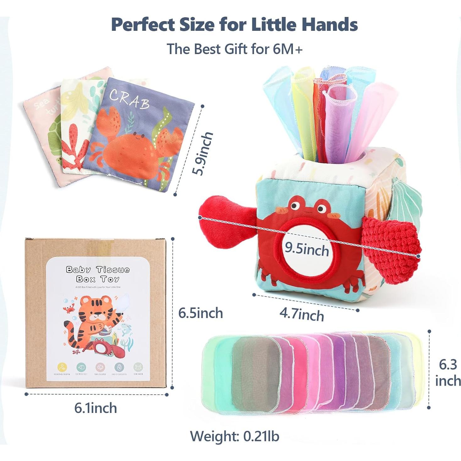 Juguete Sensorial Montessori Macabaka para Bebés 6-12 Meses