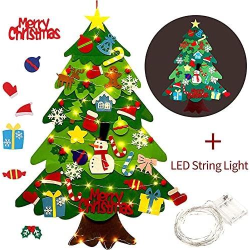 Árbol de Navidad de Fieltro Montessori Syansju 98x70 cm