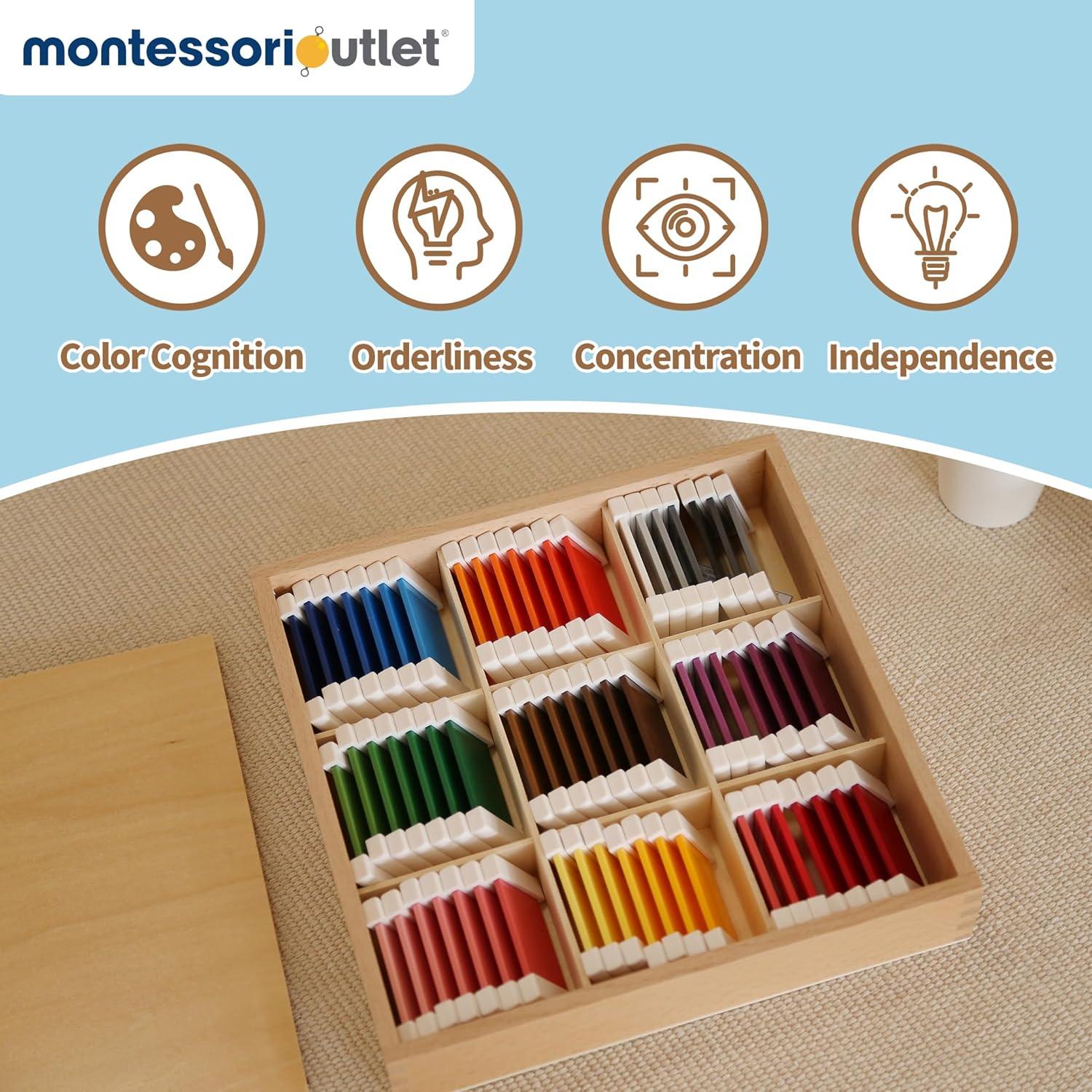Tabletas de Color Montessori Outlet - 63 Piezas para 3-6 Años