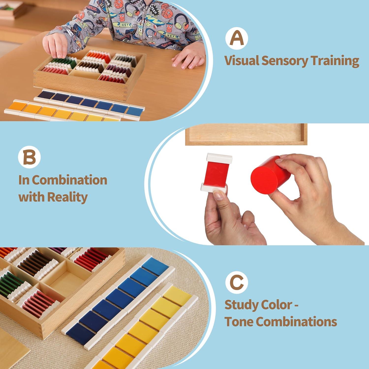Tabletas de Color Montessori Outlet - 63 Piezas para 3-6 Años