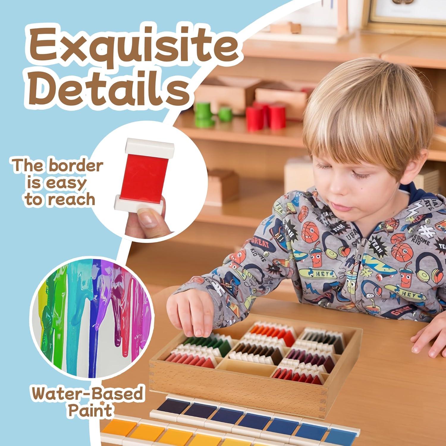 Tabletas de Color Montessori Outlet - 63 Piezas para 3-6 Años