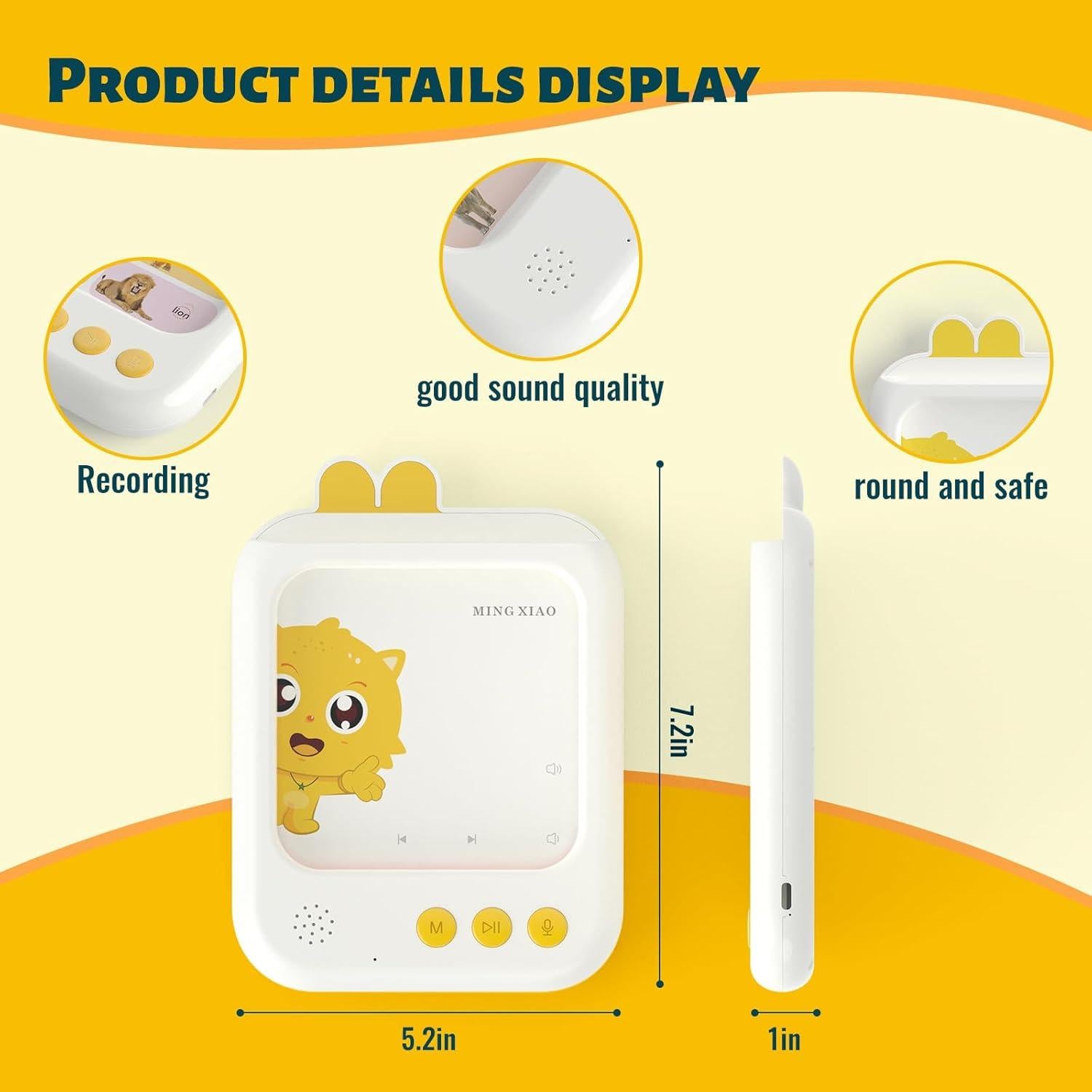 Tarjetas Flash Hablantes MING XIAO - Juguete Educativo 700 Palabras