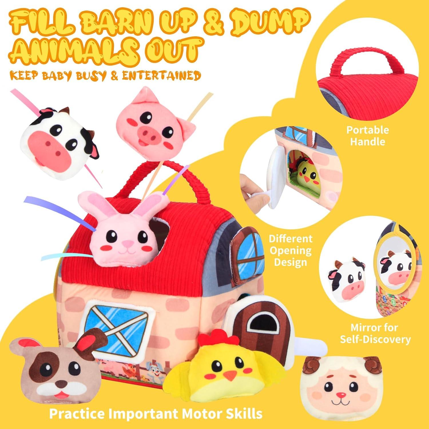 Conjunto de Juguetes de Granja de Peluche Shantou 6-12 Meses