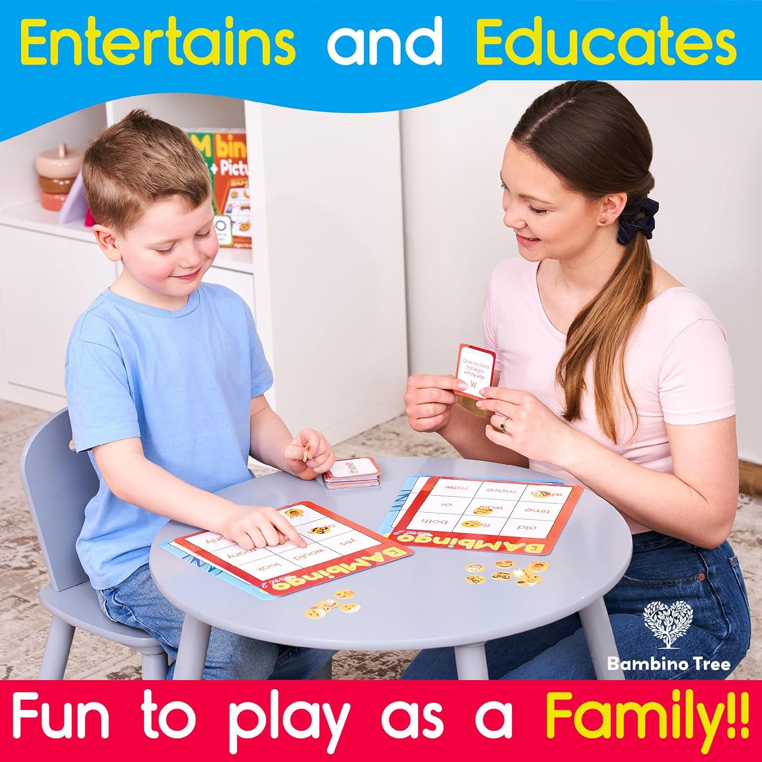 Juego de Bingo de Palabras de Vista Nivel 1 y 2 - BAMBingo