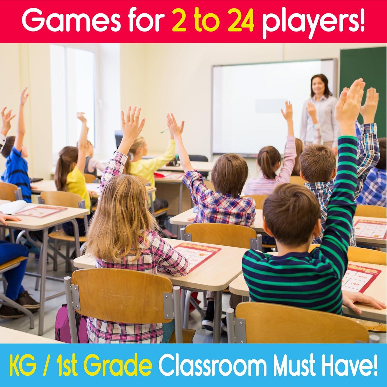 Juego de Bingo de Palabras de Vista Nivel 1 y 2 - BAMBingo