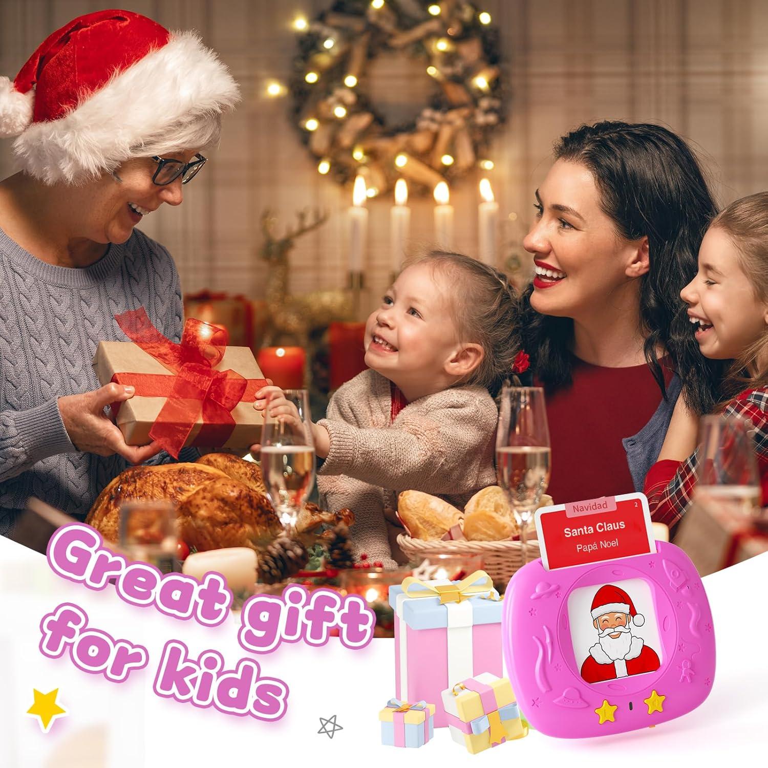 Tarjetas de Flash Bilingües HOMESTEC 288 Palabras para Niños 3-5 Años