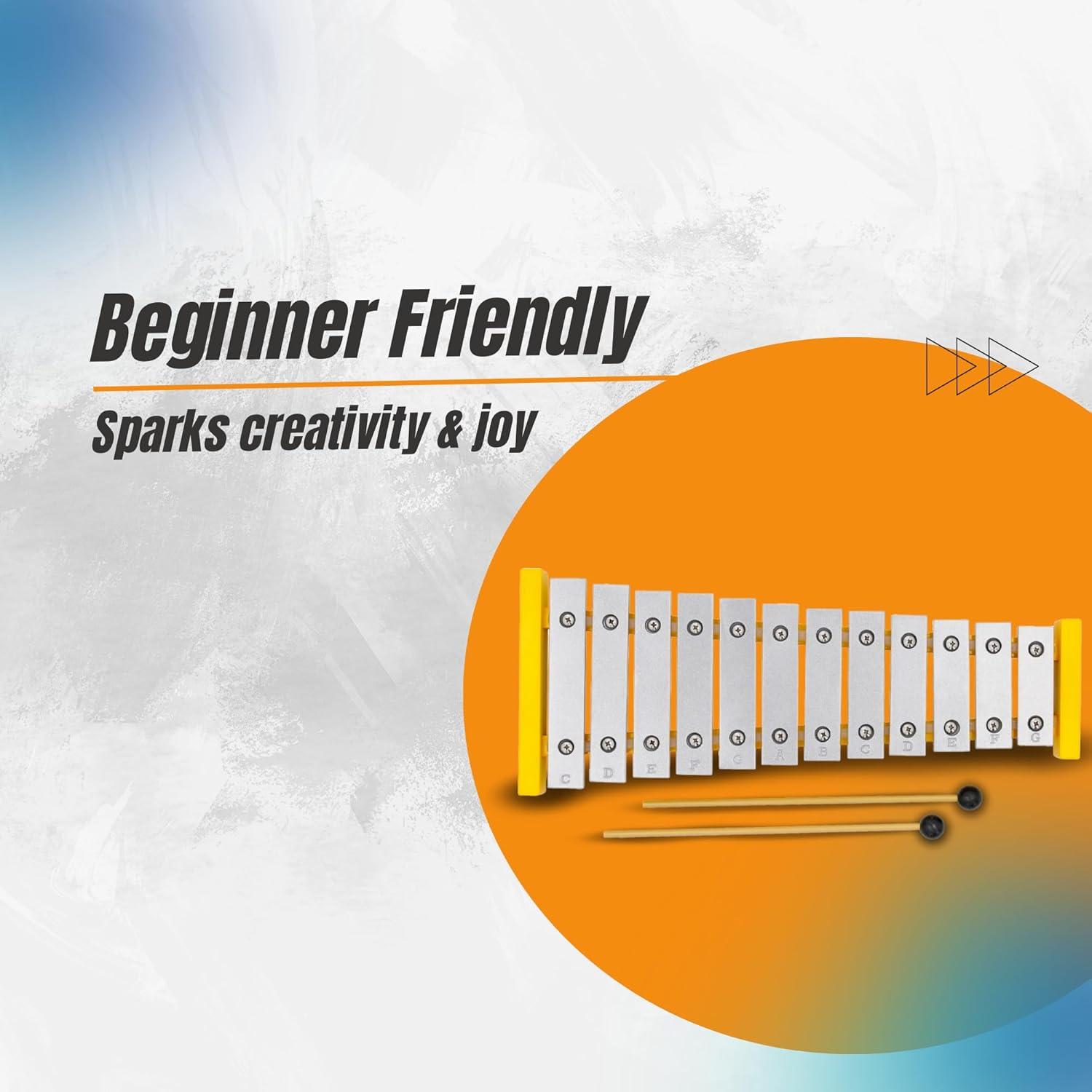 Xilófono de Madera Marmelada 12 Notas para Niños 3+