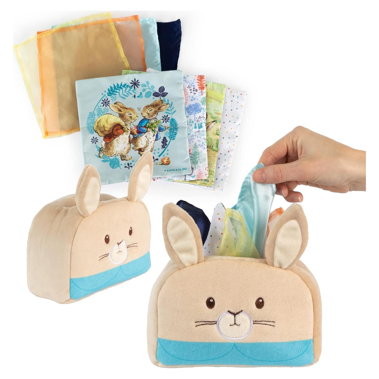 Caja de Pañuelos Sensorial Kids Preferred Peter Rabbit 8 Piezas