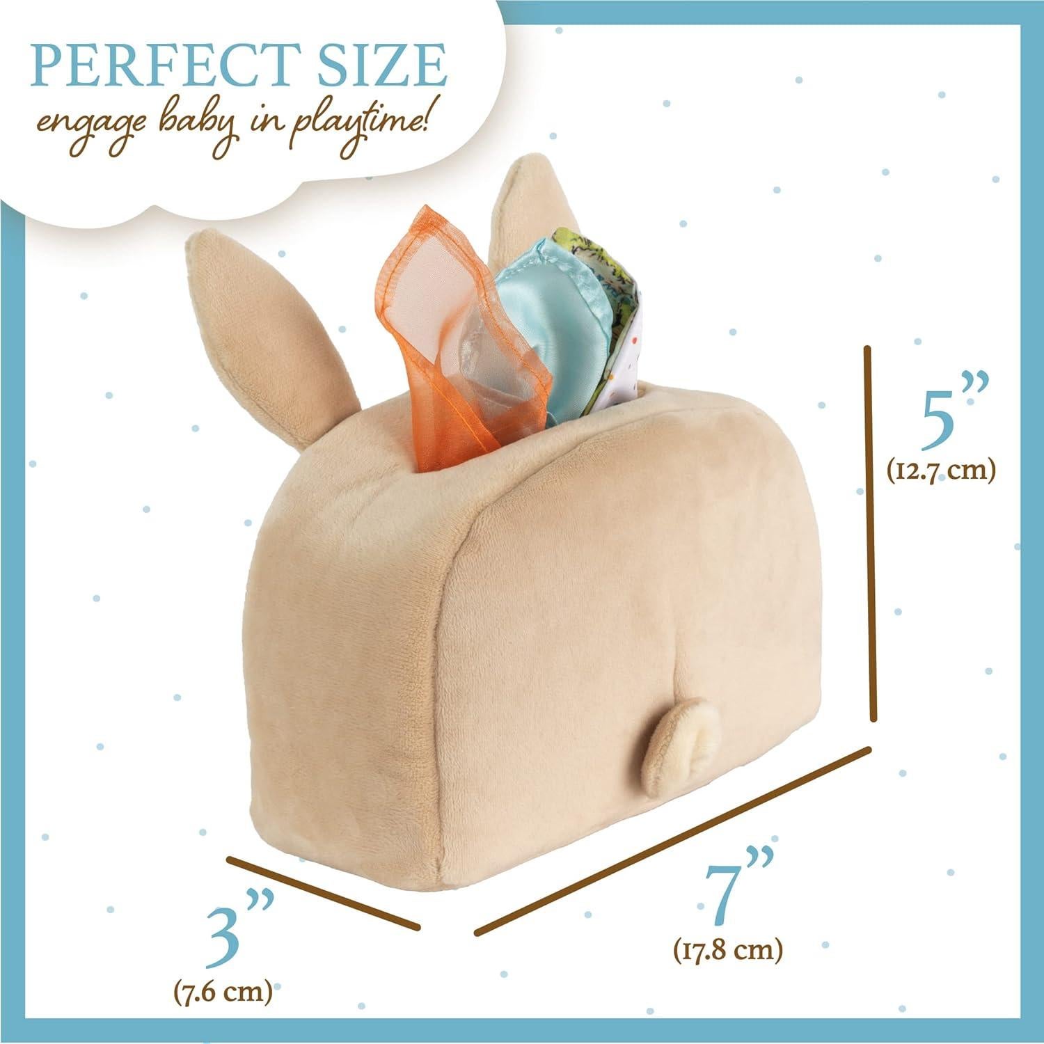 Caja de Pañuelos Sensorial Kids Preferred Peter Rabbit 8 Piezas