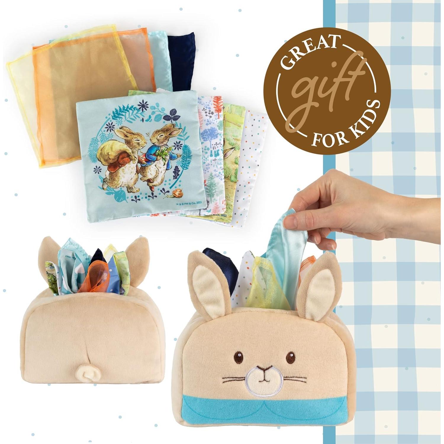 Caja de Pañuelos Sensorial Kids Preferred Peter Rabbit 8 Piezas