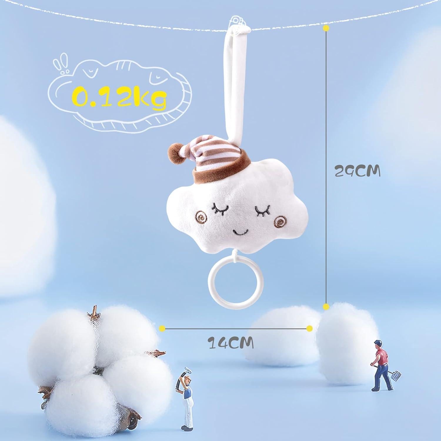 Campana Musical para Cochecito de Bebé Piyen - 24.1x15.2 cm