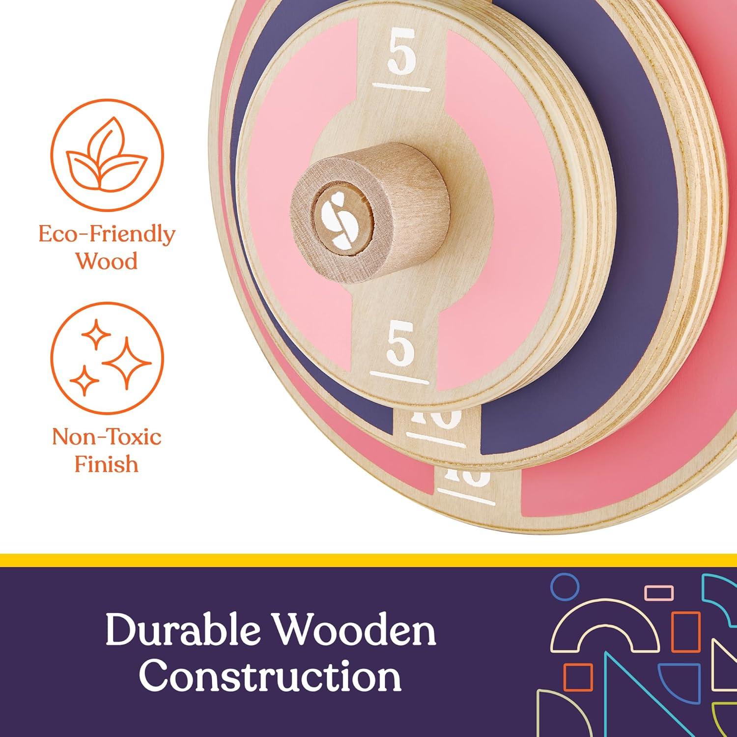 Conjunto de Pesas de Madera para Niños Special Supplies - 2 Mancuernas Ajustables