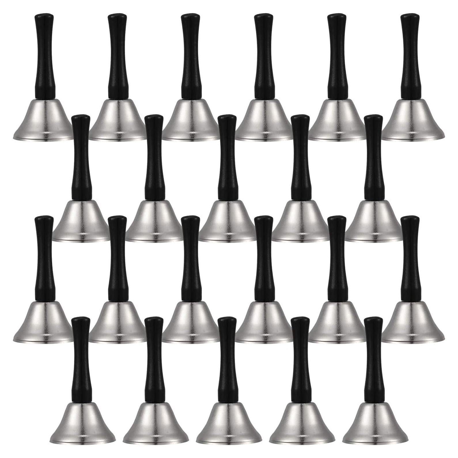 24 Campanas de Mano Boao Acero y Madera 0.5 kg