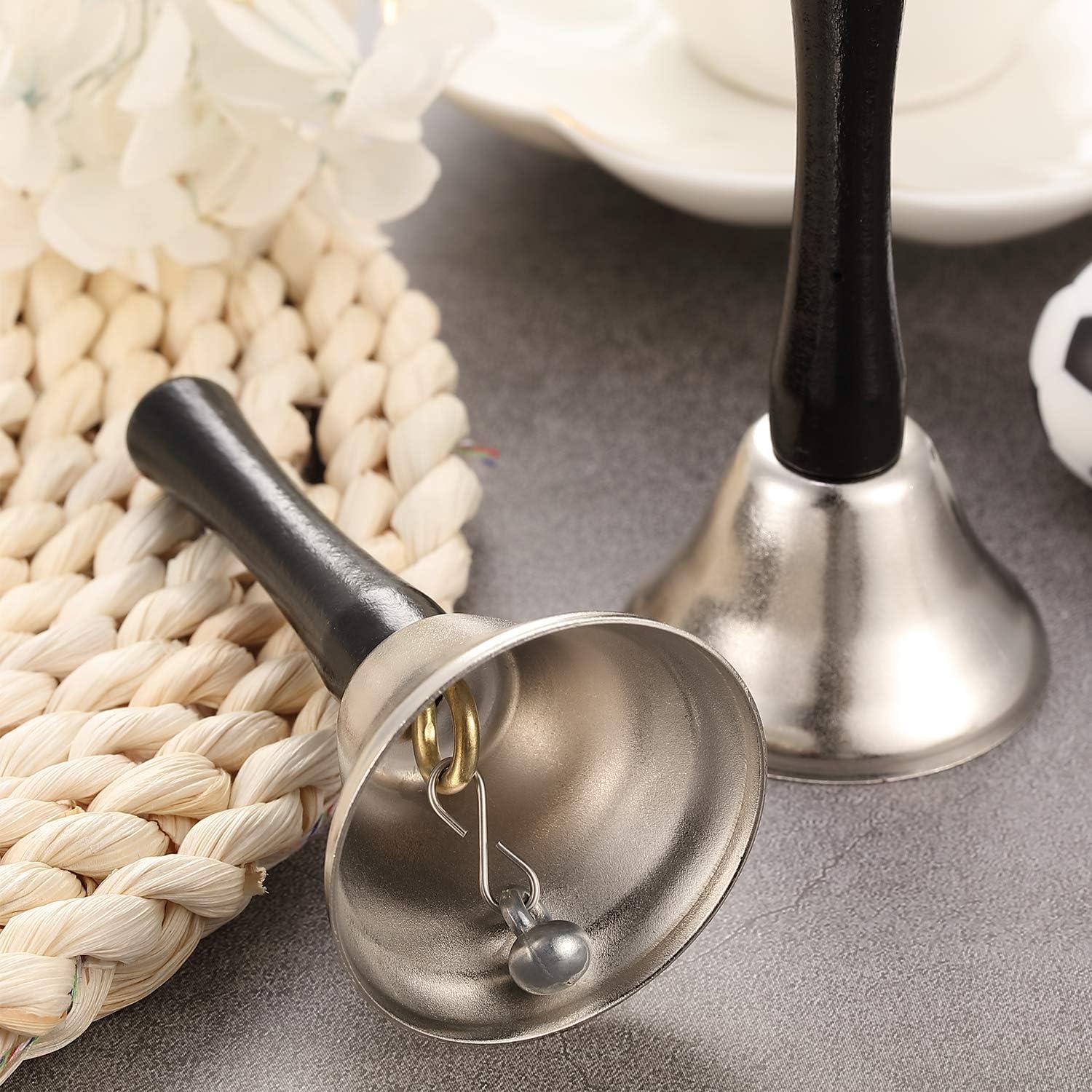 24 Campanas de Mano Boao Acero y Madera 0.5 kg