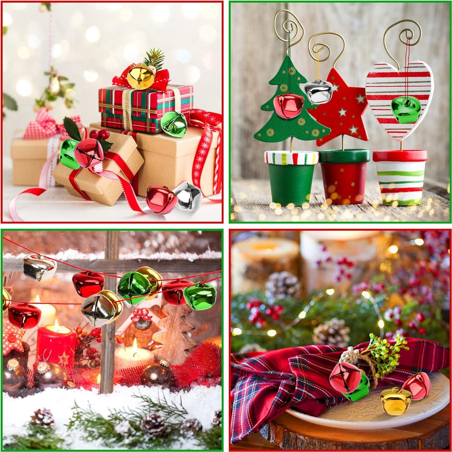 Campanas de Jingle Augshy 120 Pcs 25 mm para Manualidades