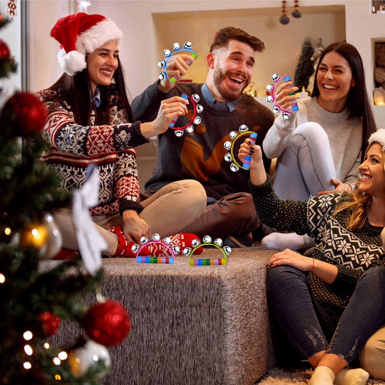 Campanas de Mano MIAHART 6 Piezas de Madera para Navidad