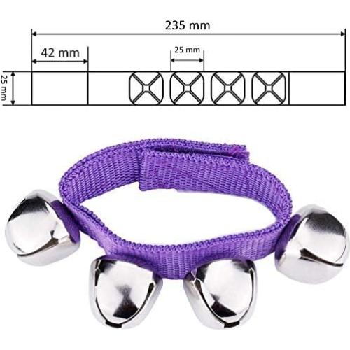 Campanas de Muñeca Navideñas Augshy - 20 Paquetes Multicolor