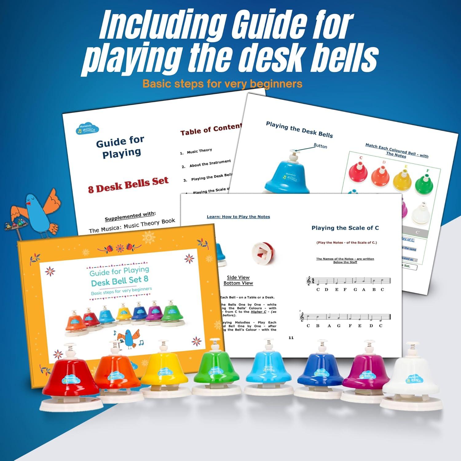 Campanas de Escritorio Marmelada - Musicales para Niños 3+