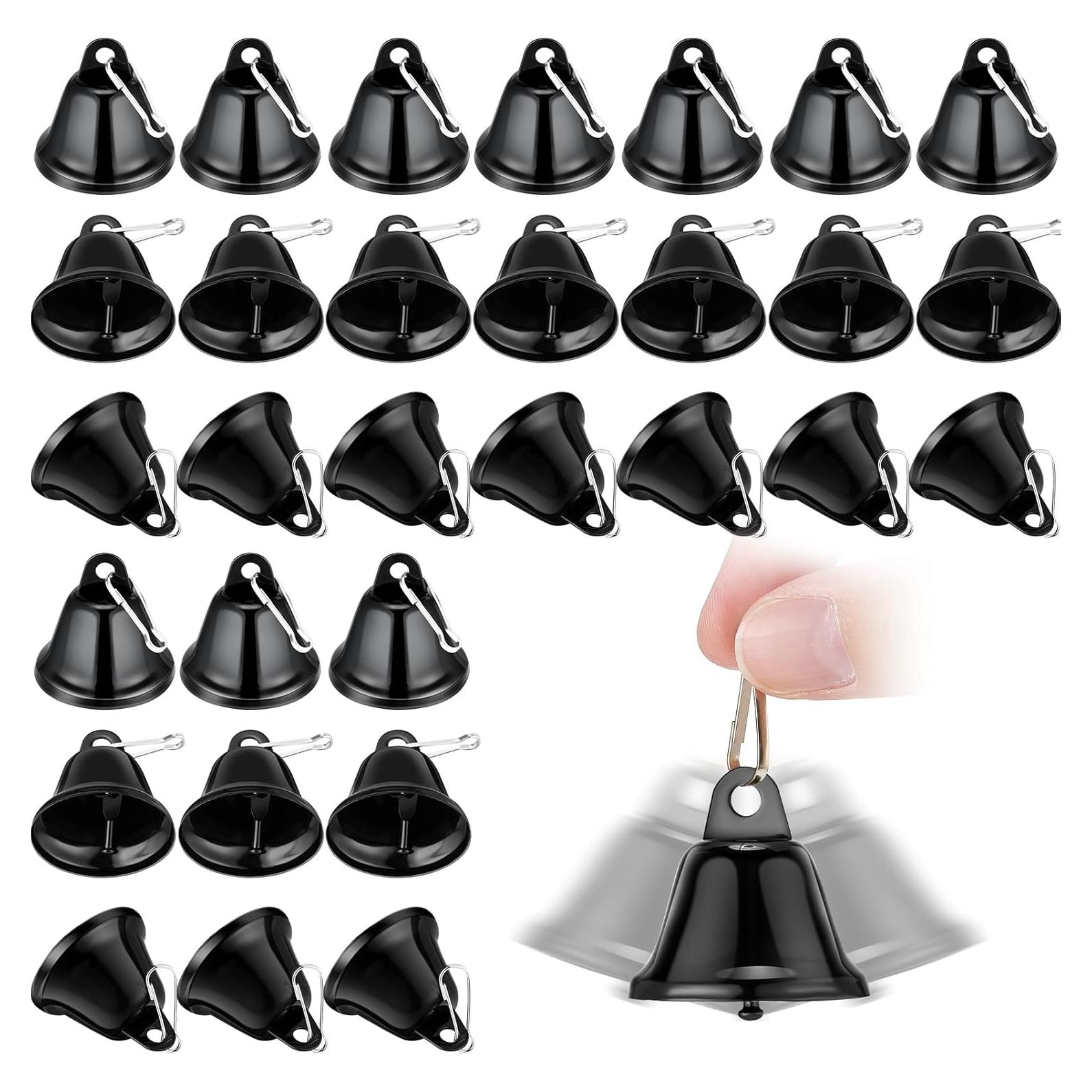 30 Campanas de Latón Pequeñas Gejoy para Manualidades 4.2x3.8cm