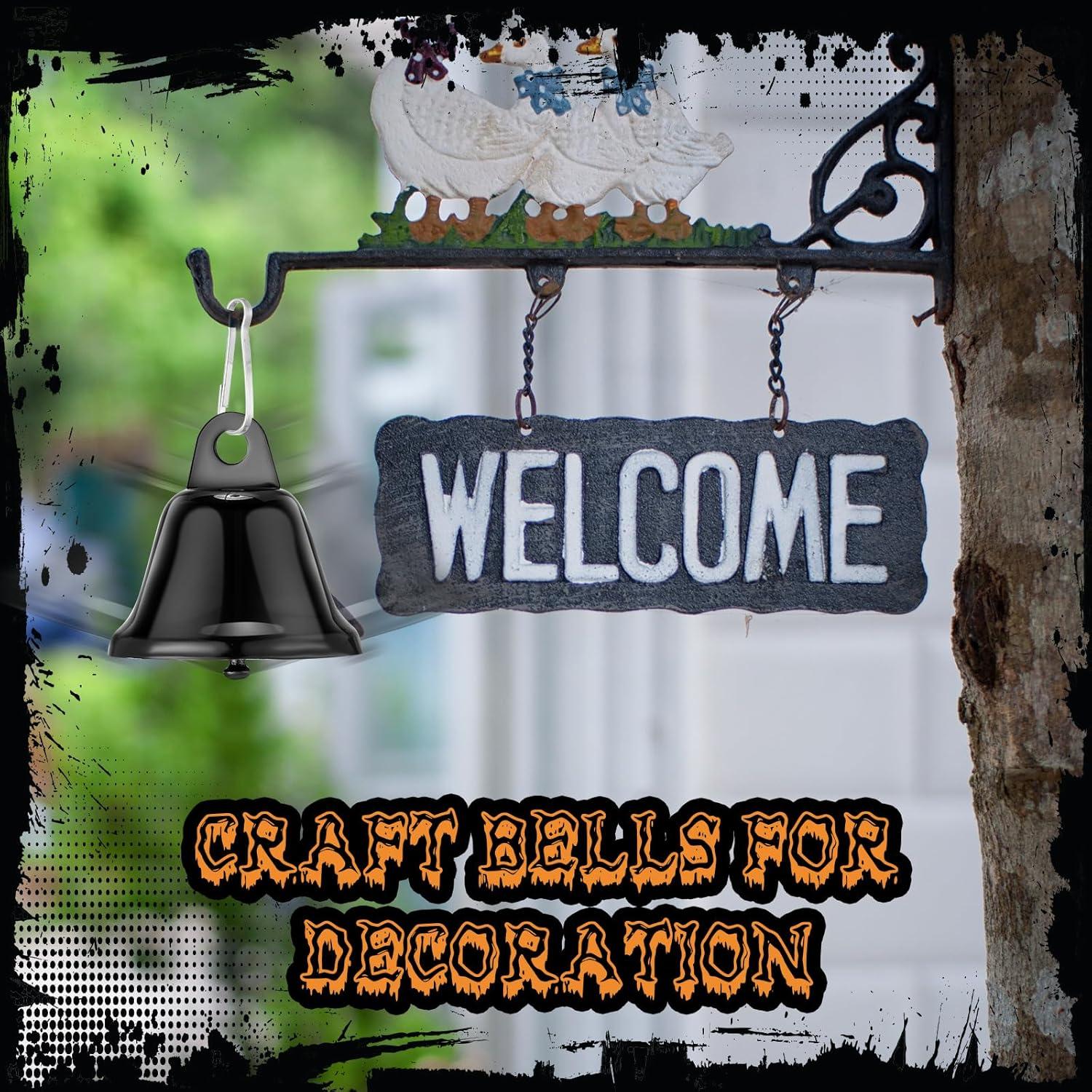 30 Campanas de Latón Pequeñas Gejoy para Manualidades 4.2x3.8cm