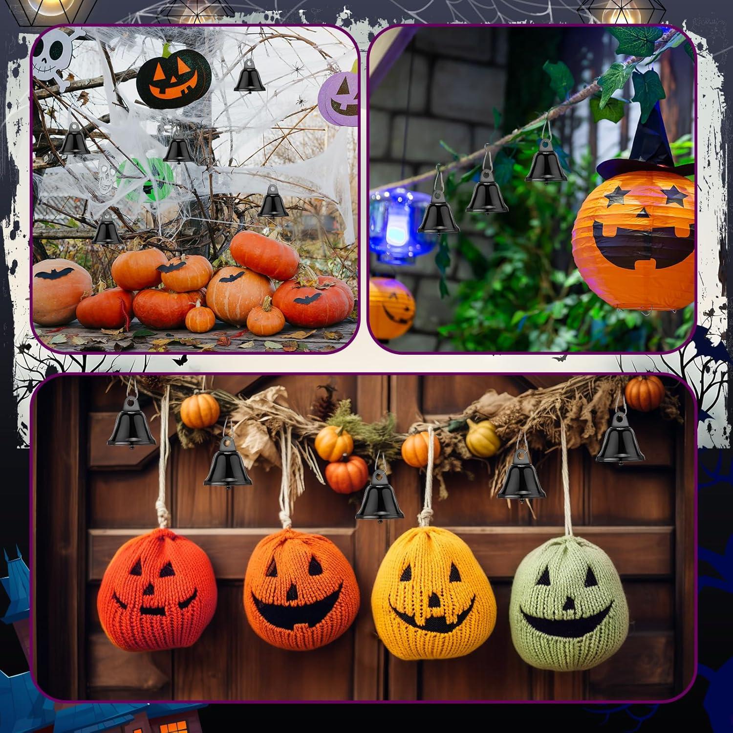 30 Campanas de Latón Pequeñas Gejoy para Manualidades 4.2x3.8cm