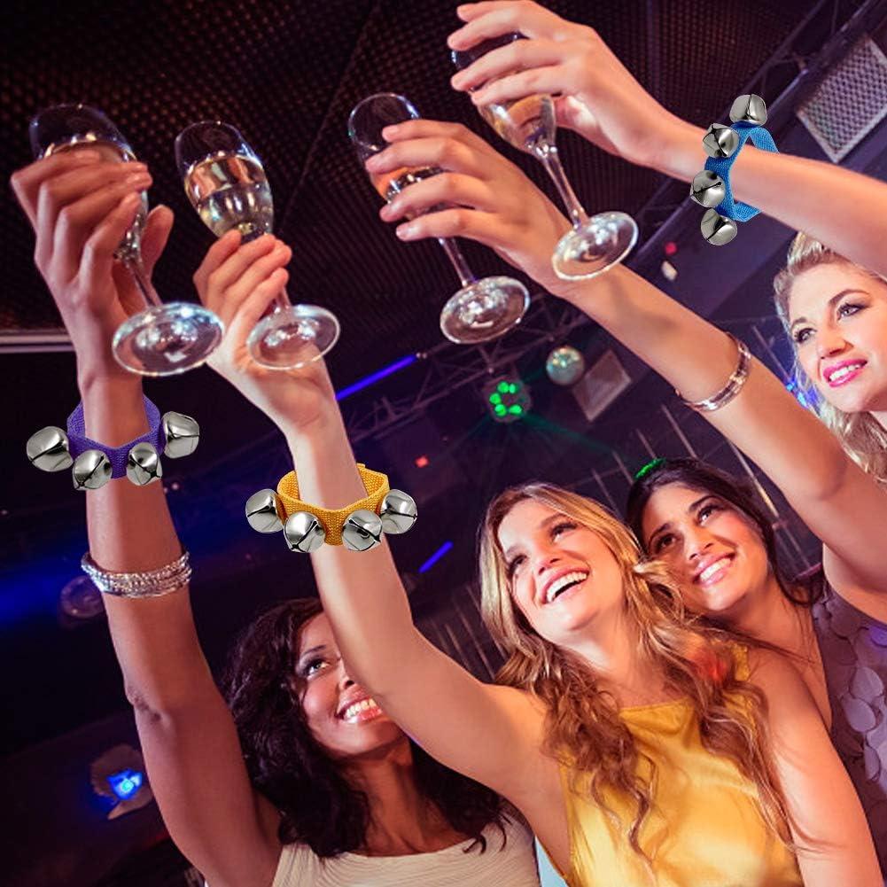 Campanas de Muñeca Casa de Faroles, 24 Pcs, Colores Brillantes