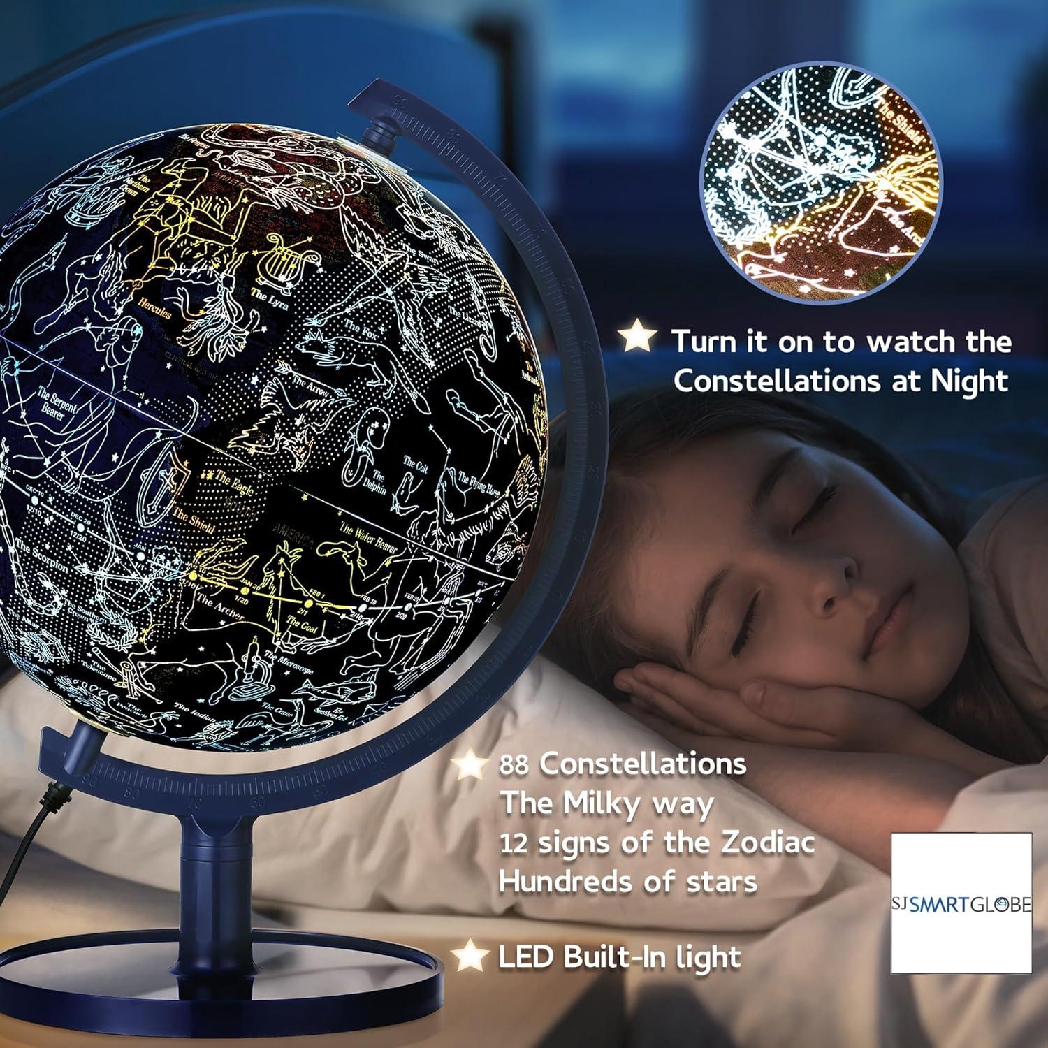 Globo Interactivo LED 26cm SEOJEON con Soporte y App