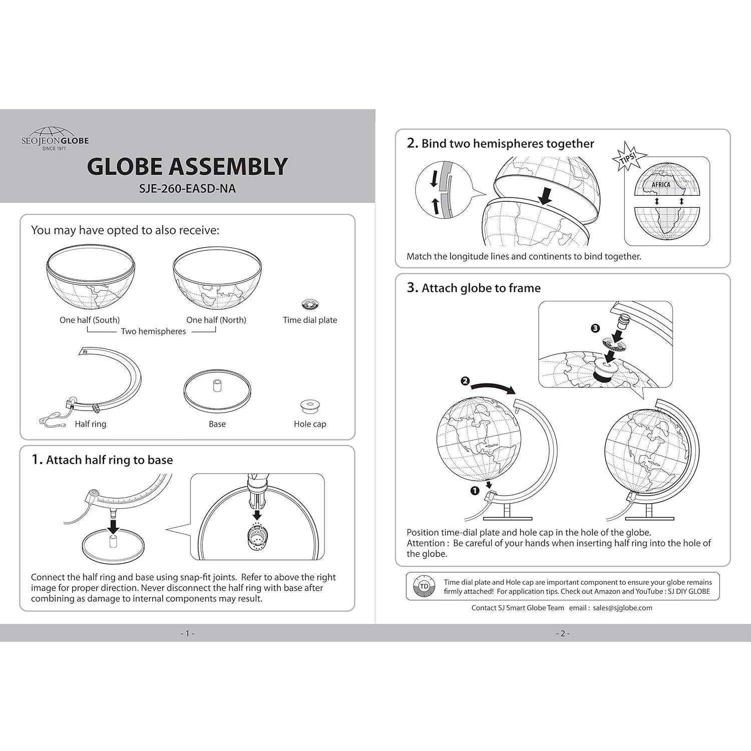 Globo Interactivo LED 26cm SEOJEON con Soporte y App