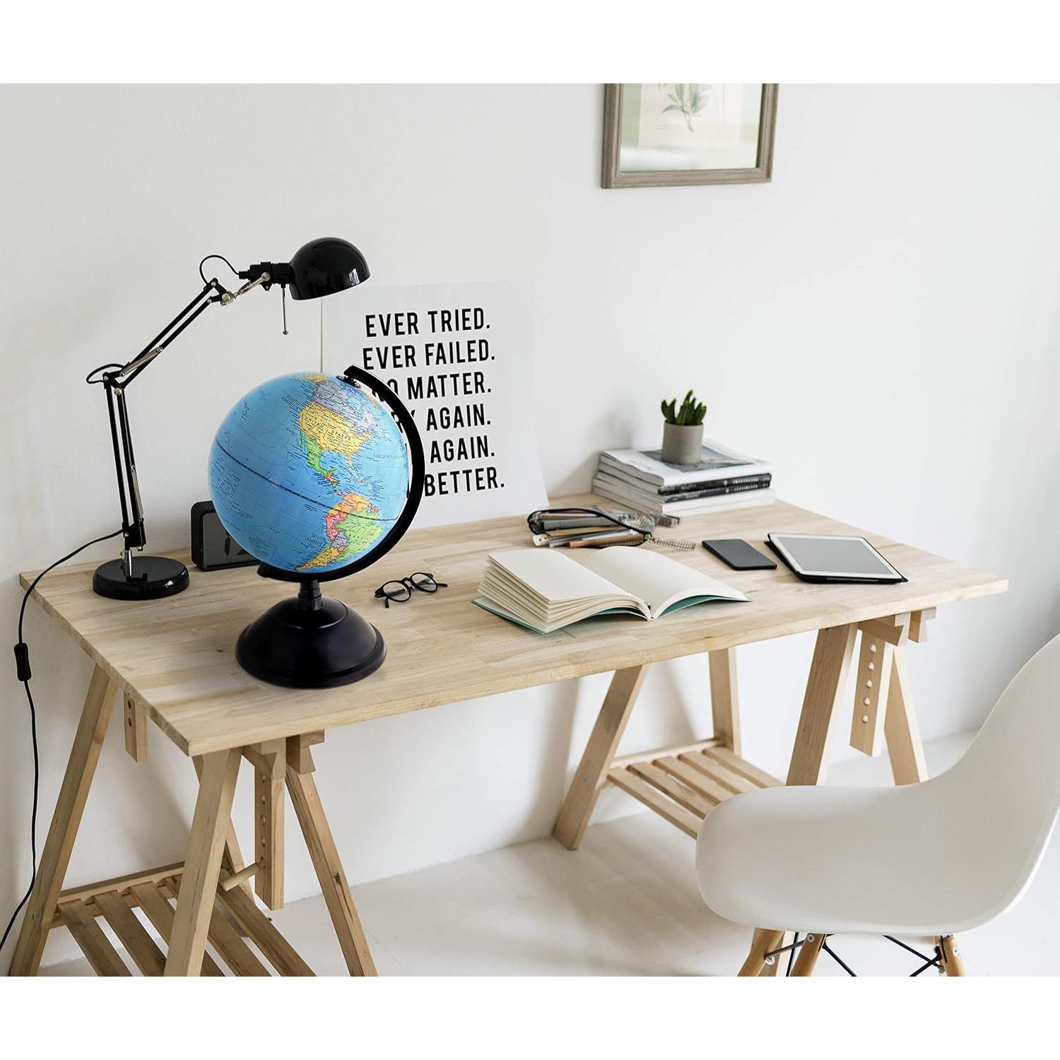 Globo Terráqueo Giratorio Exerz 20.32 cm Mapa Político Educativo