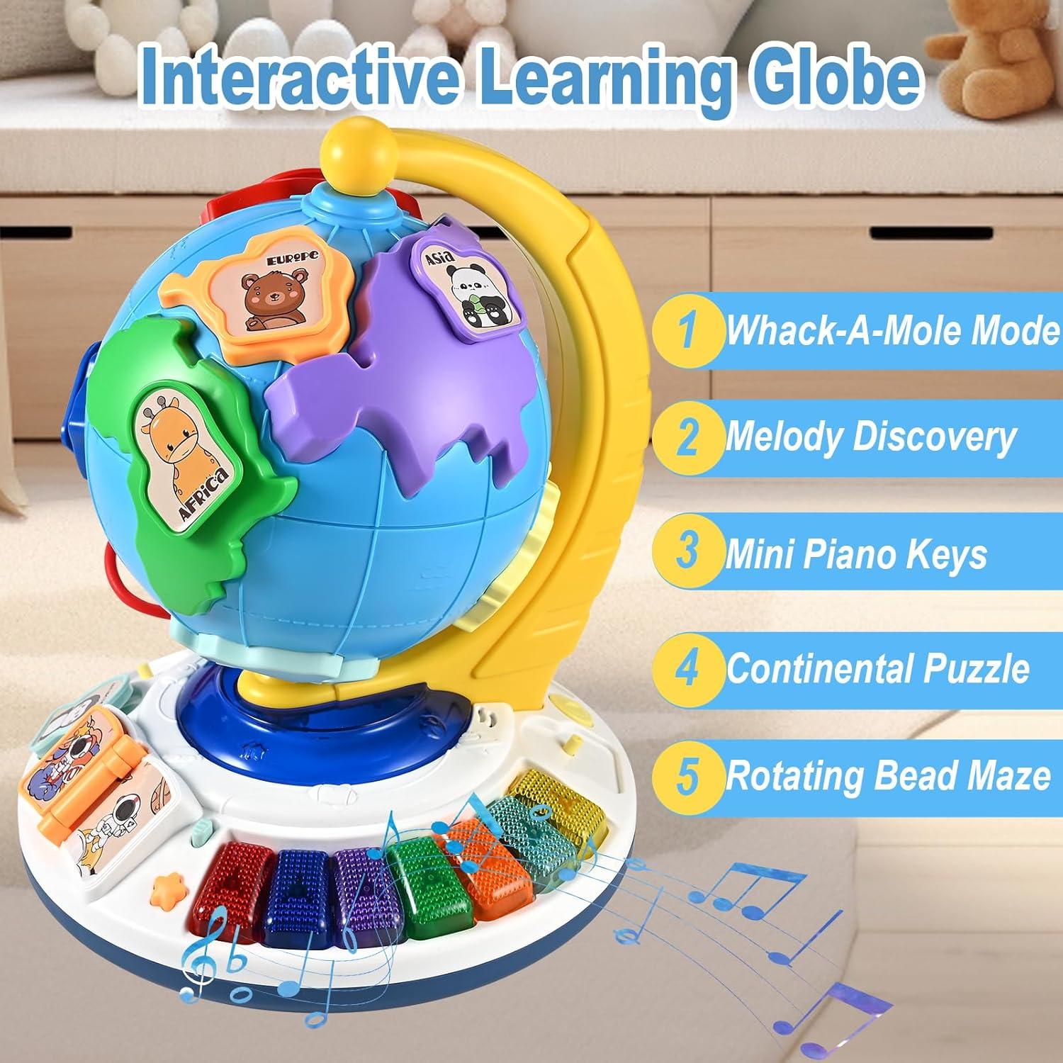 Globo Interactivo Educativo Goldge 5-en-1 para Niños 30.48 cm