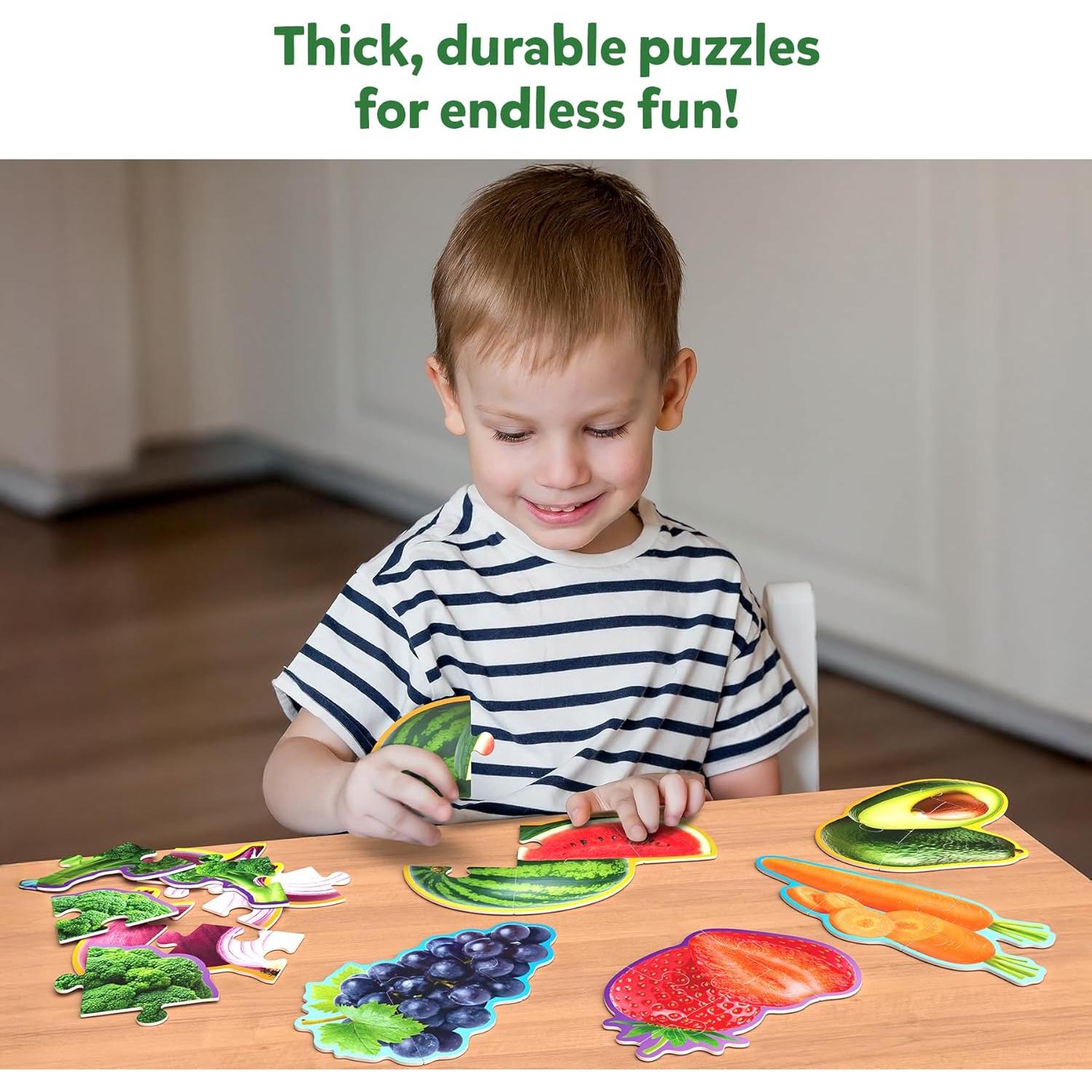 Skillmatics Puzzles Paso a Paso - 40 Piezas Frutas y Verduras