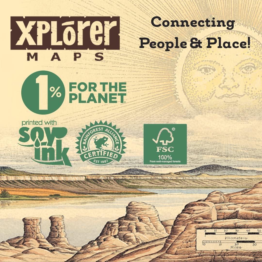 Rompecabezas de Cartón Mapa del Mundo Xplorer Maps 1000 Piezas