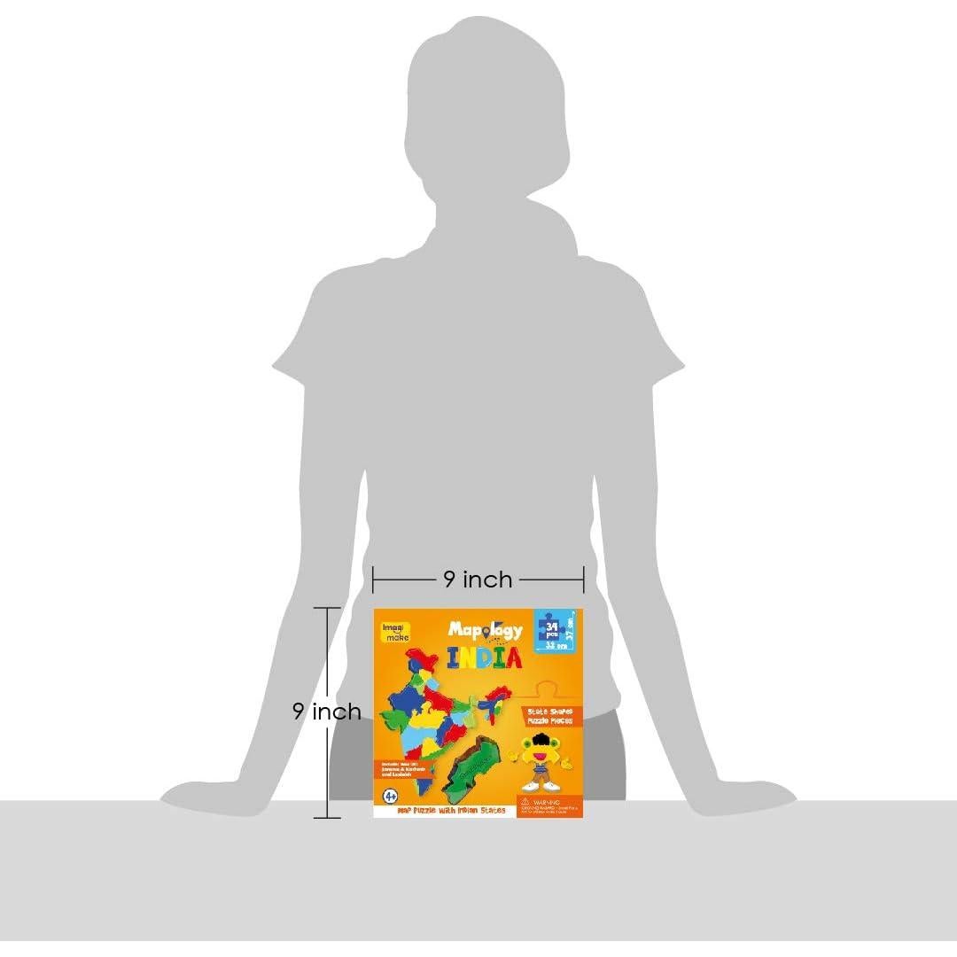Rompecabezas de Mapa de India Imagimake - Juguete Educativo 30 Piezas