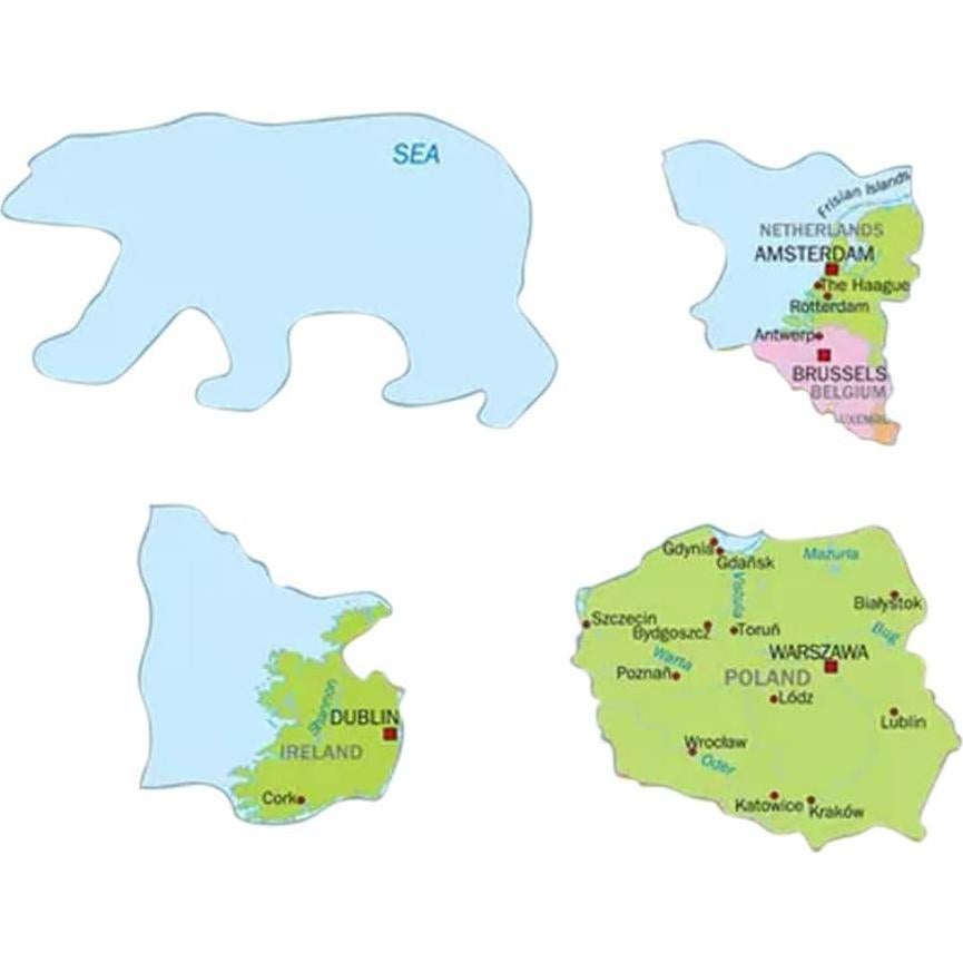 Rompecabezas de Europa Larsen 37 Piezas Educativo Niños