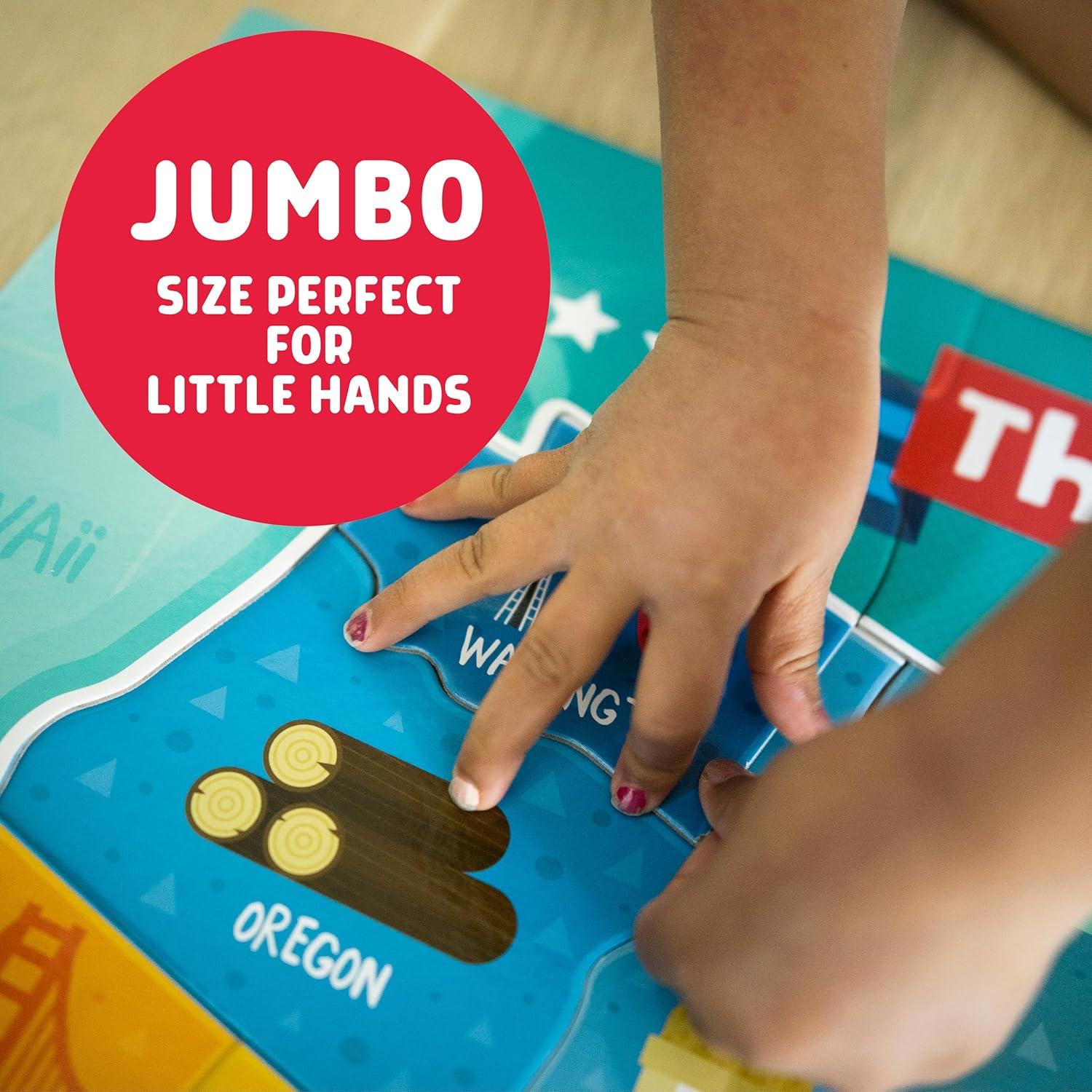 Rompecabezas Educativo Chuckle & Roar Mapa EE. UU. 50 Piezas