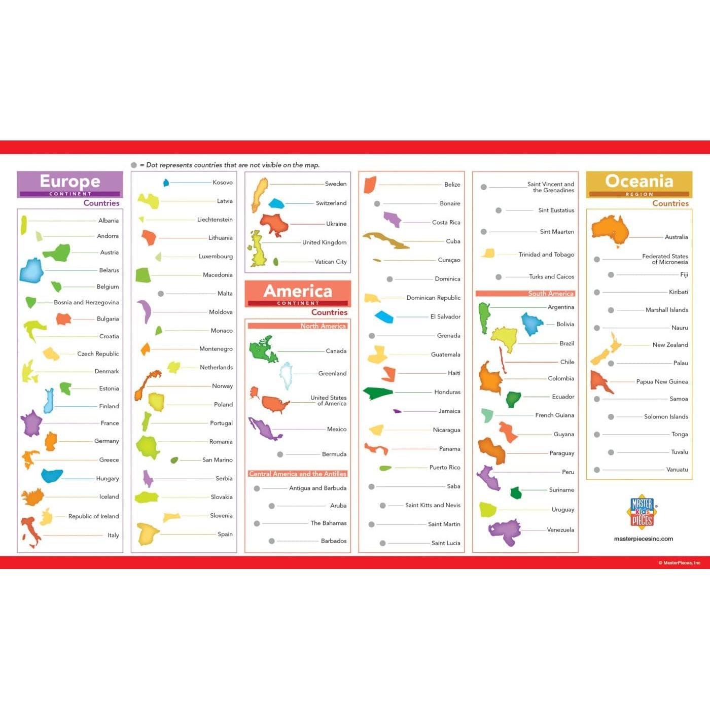 Rompecabezas Educativo MasterPieces 60 Piezas Mapa del Mundo