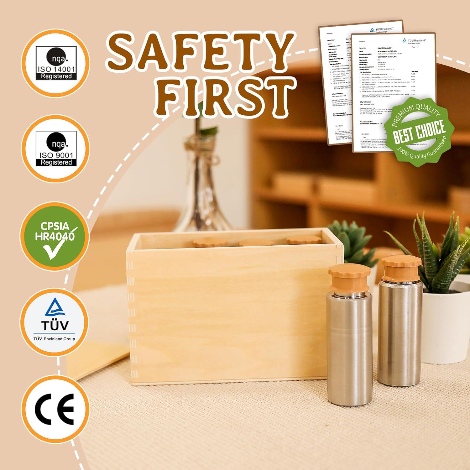 Botellas Térmicas Montessori Outlet - Juego de 8 Botellas