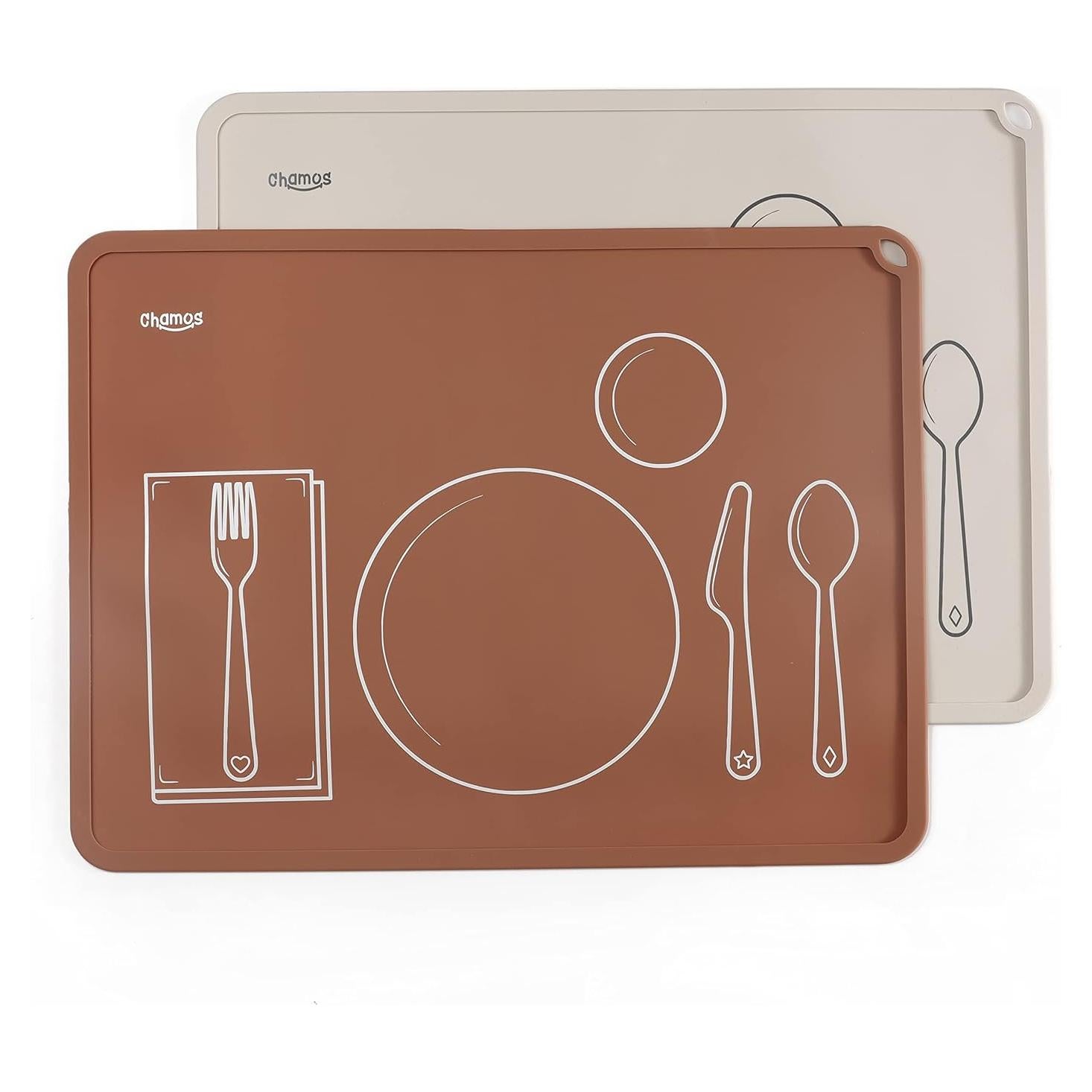 Mantelito Montessori Chamos para Niños - Set de 2 Silicona