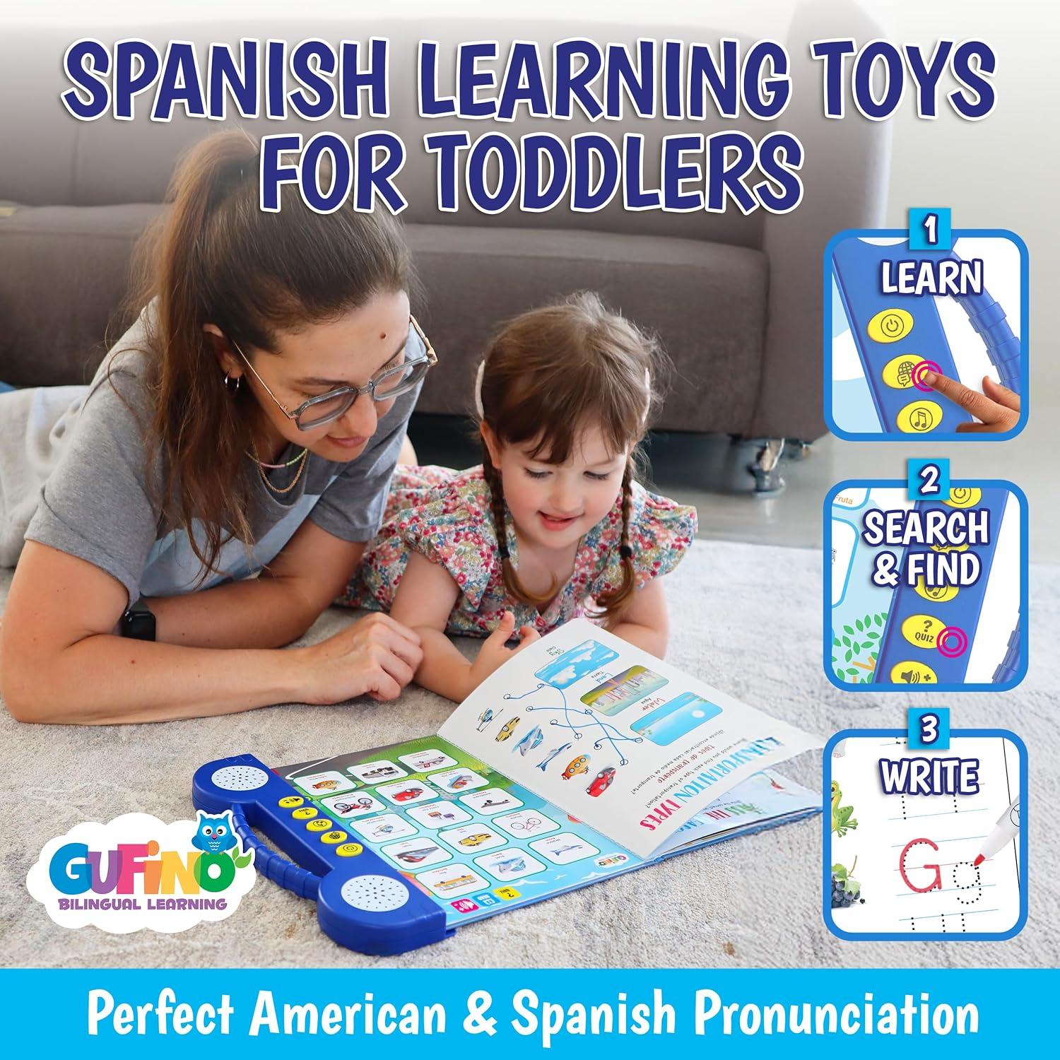 Libro Interactivo de Aprendizaje Español Gufino ABC 3-15 Años